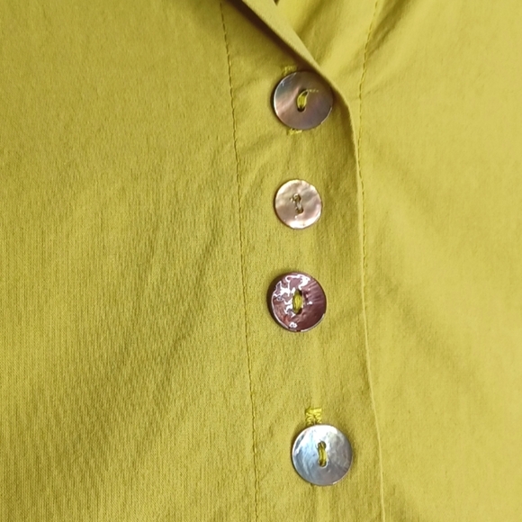 Eleven Stitch Design Art to Wear Atrsy Lagenlook Button Down Front Swing Tunic - Picture 9 of 16